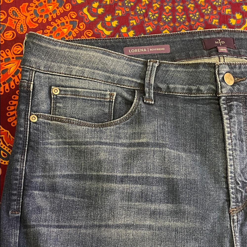 NYDJ Dark Blue Boyfriend Jeans